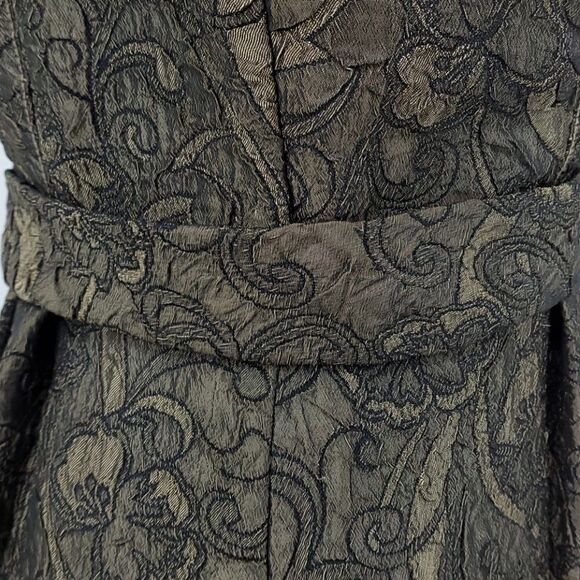 M.L.L.P.‎ dress, XS. VTG Brocade olive green. GREAT FOR THE OFFICE. - Picture 6 of 7